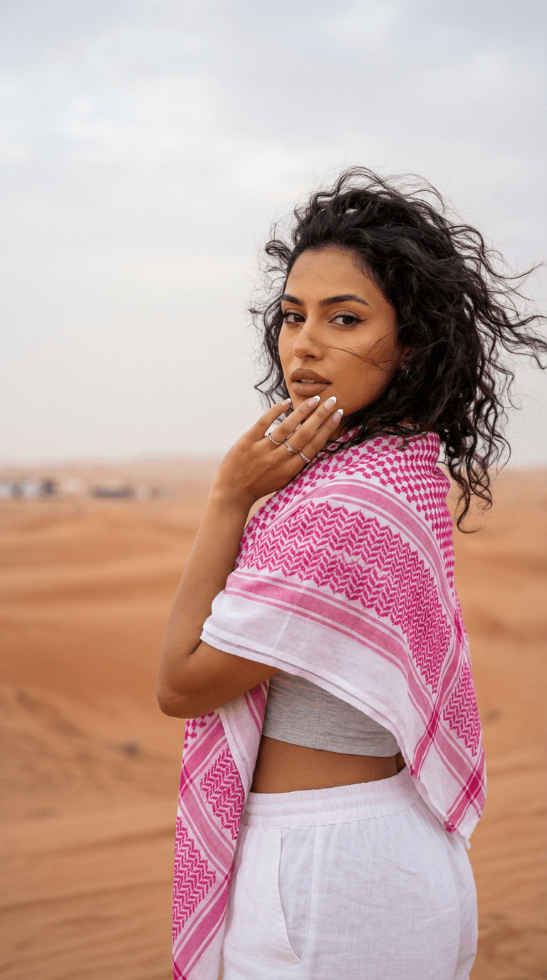 AI portrait template - editorial style